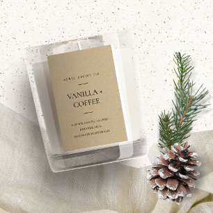 ÉTIQUETTE POUR BOCAUX SIMPLE ÉLÉGANT KRAFT RUSTIQUE MINIMAL MODERNE