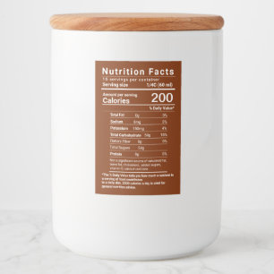 Étiquette Pour Bocaux Sirop d'érable Valeur nutritive Derniers règlement