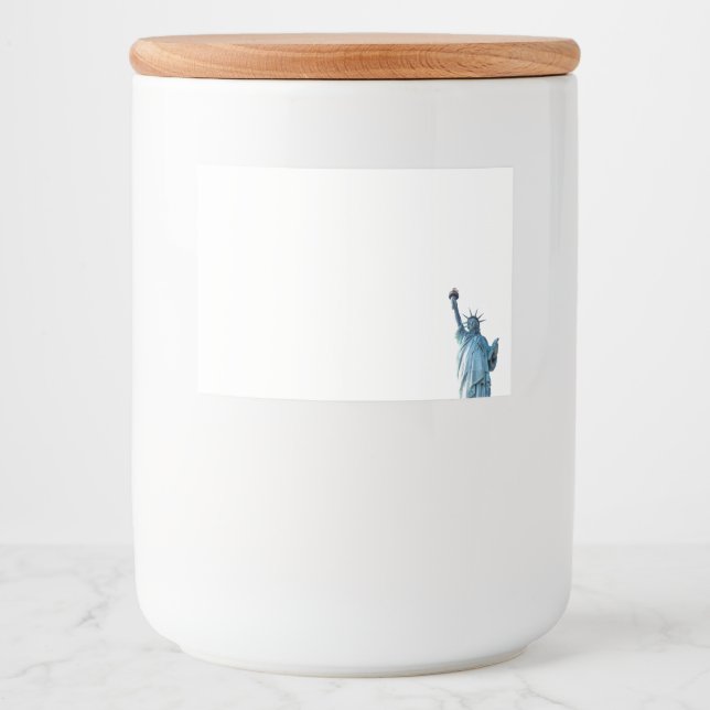 Étiquette Pour Bocaux Statue de la liberté (Devant)