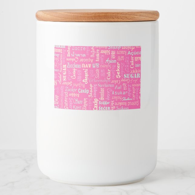 Étiquette Pour Bocaux Sucre (Devant)