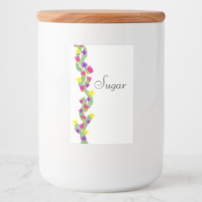 Étiquette Pour Bocaux sucre (Devant)