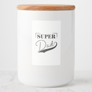 Étiquette Pour Bocaux Super Dad