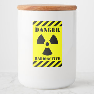 Étiquette Pour Bocaux Symbole RADIOACTIF drôle Halloween