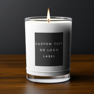 Étiquette Pour Bocaux Texte Ou Logo Personnalisé Minimaliste