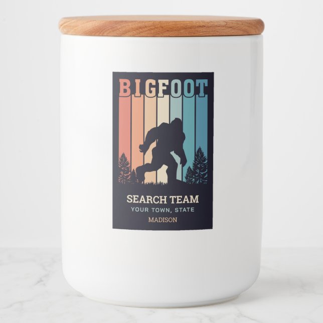 Étiquette Pour Bocaux Texte personnalisé (Devant)