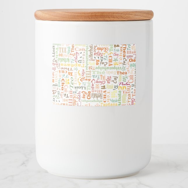 Étiquette Pour Bocaux Thé (Devant)