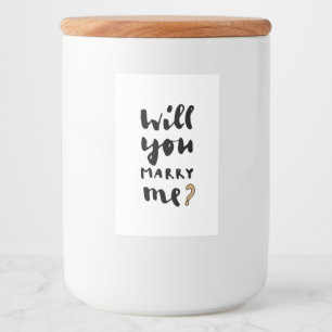 Étiquette Pour Bocaux Veux-tu m'épouser