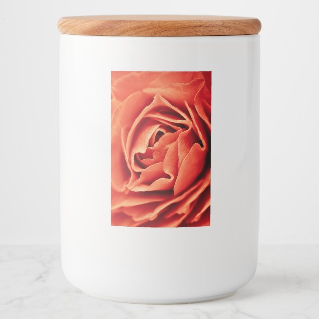 Étiquette Pour Bocaux vivant rose (Devant)