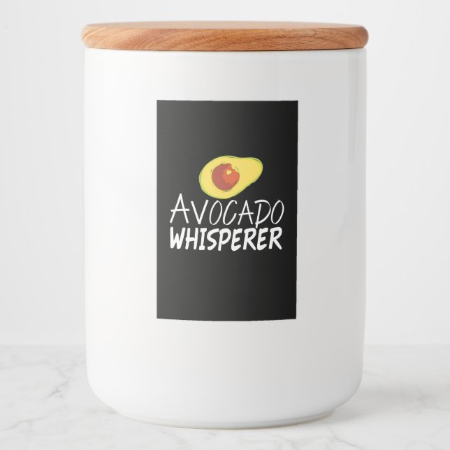 Étiquette Pour Bocaux Whisperer Avocado (Devant)
