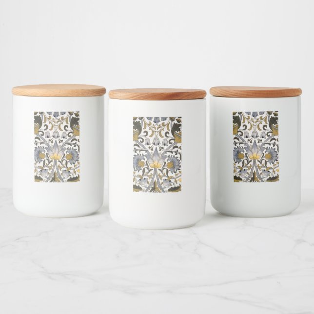 Étiquette Pour Bocaux William Morris Lodden Fleur florale (Bouteilles)