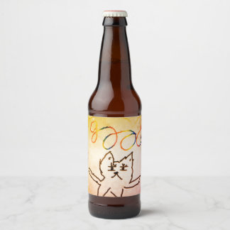 ÉTIQUETTE POUR BOUTEILLES DE BIÈRE 恋するハムスター食品&飲料ラベルセット