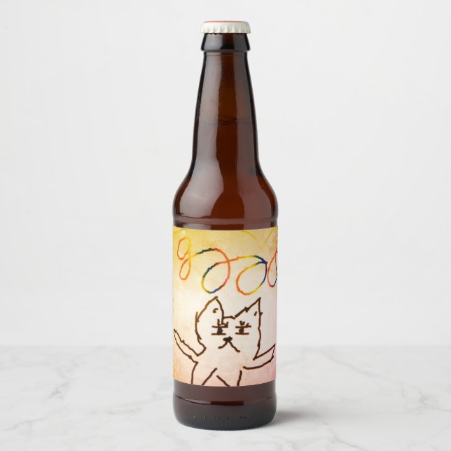 ÉTIQUETTE POUR BOUTEILLES DE BIÈRE 恋するハムスター食品&飲料ラベルセット (Devant)
