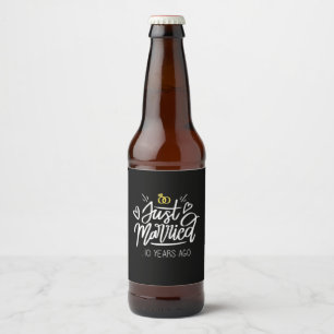 Étiquette Pour Bouteilles De Bière    10e anniversaire du Mariage