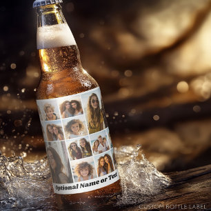 Étiquette Pour Bouteilles De Bière 14 Collage de photos - Moderne Minimaliste Blanc