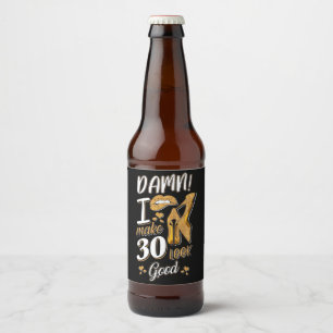 Étiquette Pour Bouteilles De Bière 30e anniversaire   Je Fais 30 Semblables