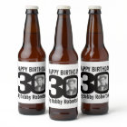 30e anniversaire personnalisable nom photo étiquet