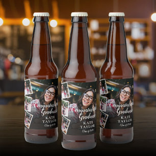 Étiquette Pour Bouteilles De Bière 4 photos en collage Fête de fin d'études