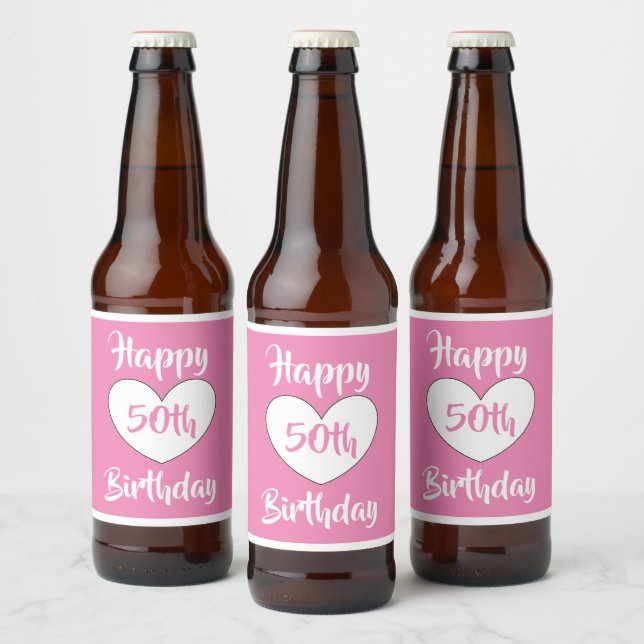 Étiquette Pour Bouteilles De Bière 50th birthday beer labels by dalDesignNZ (Bouteilles)
