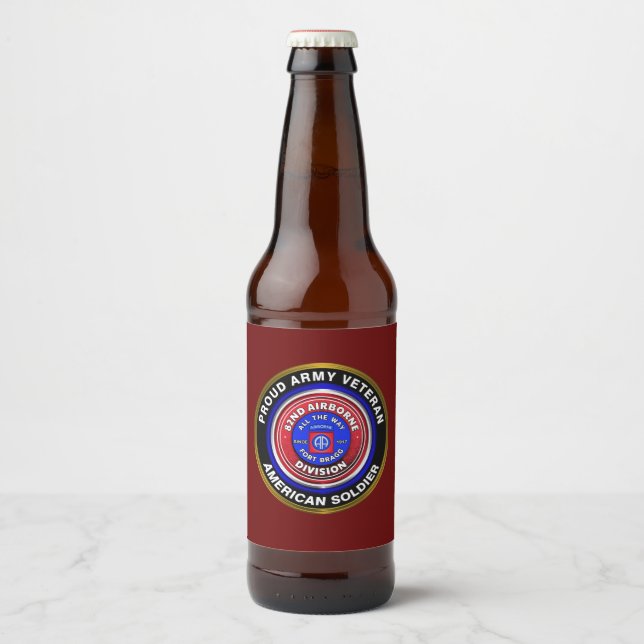 Étiquette Pour Bouteilles De Bière 82e division aéroportée (Devant)