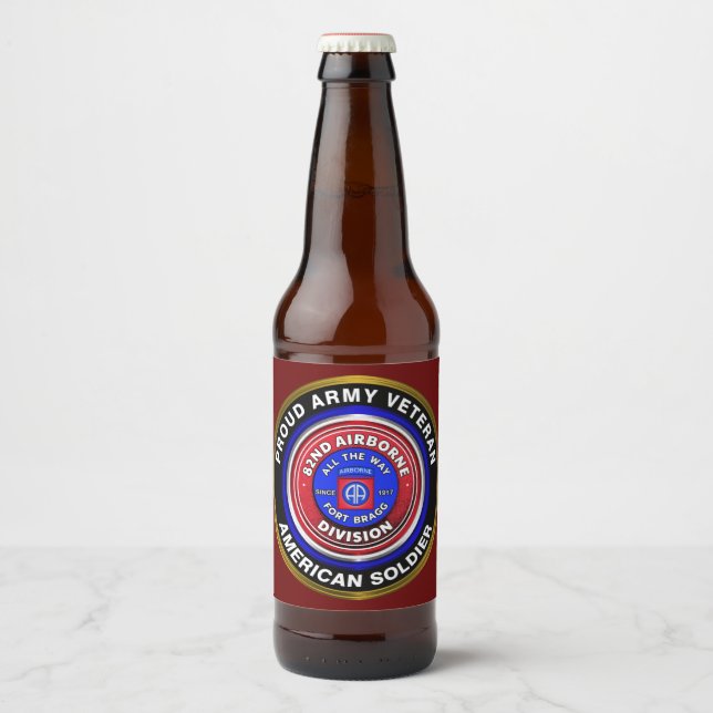 Étiquette Pour Bouteilles De Bière 82e division aéroportée (Devant)
