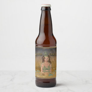 Étiquette Pour Bouteilles De Bière Alpha reine (nom et style)