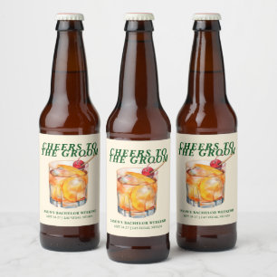 Étiquette Pour Bouteilles De Bière Ancien Cocktail Bachelor Week-end