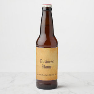 Étiquette Pour Bouteilles De Bière Ancien papier classique personnalisé Nostalgique 