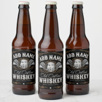 Ancienne Étiquette de Whisky de Contrebande Nom de