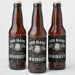 Étiquette Pour Bouteilles De Bière Ancienne Étiquette de Whisky de Contrebande Nom de