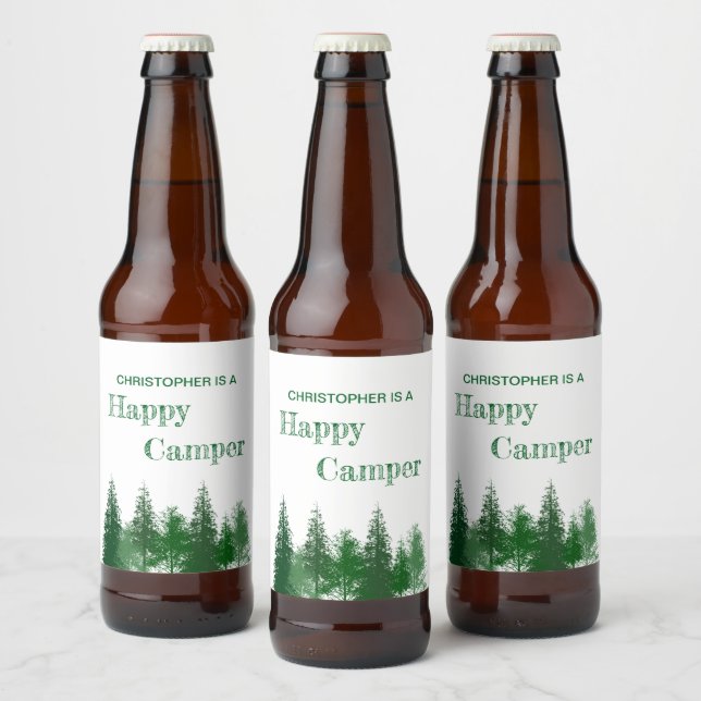 Étiquette Pour Bouteilles De Bière Anniversaire des bois (Bouteilles)