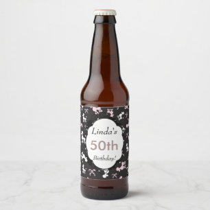 Étiquette Pour Bouteilles De Bière Anniversaire du thème de la canicule