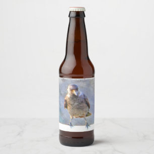 Étiquette Pour Bouteilles De Bière Aquarelle Jackdaw