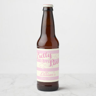 Étiquette Pour Bouteilles De Bière Assez dans le rose, étiquette de vin de baby