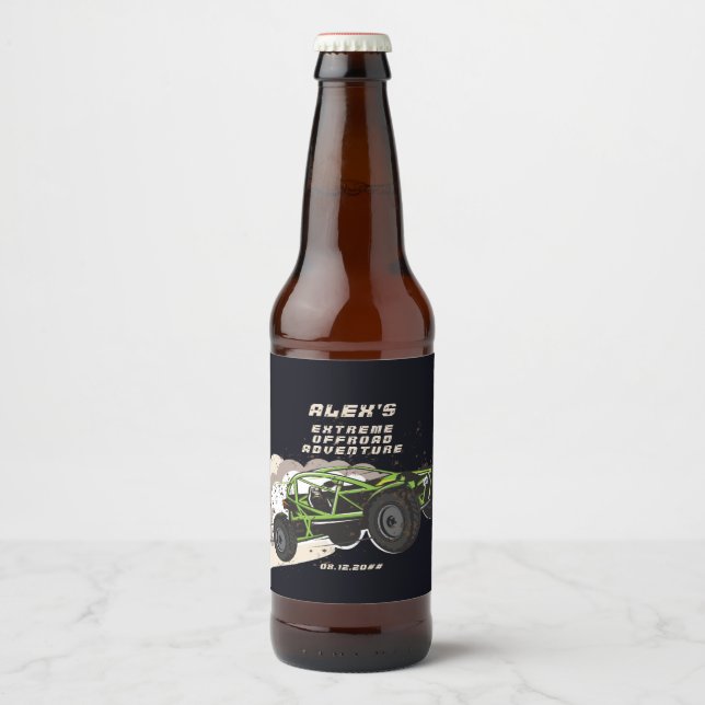 Étiquette Pour Bouteilles De Bière ATV UTV Offroad Adventure Extreme Sports Car Club (Devant)