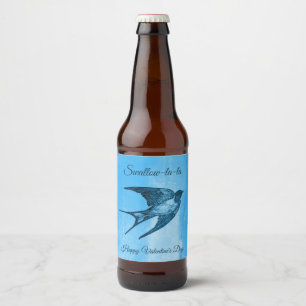 Étiquette Pour Bouteilles De Bière Avaler la-la Saint-Valentin coquin