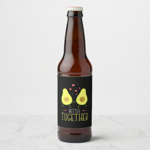 Étiquette Pour Bouteilles De Bière Avocado Mieux Ensemble