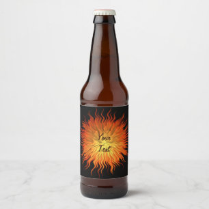 Étiquette Pour Bouteilles De Bière basse poly conception abstraite de poligonal.