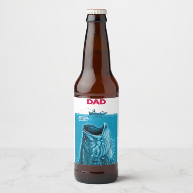 Étiquette Pour Bouteilles De Bière Bateau à basse papa (Devant)