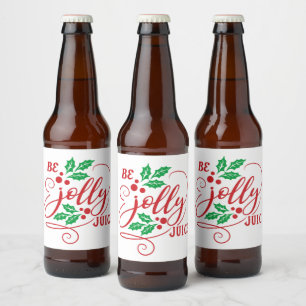 Étiquette Pour Bouteilles De Bière Be Jolly Jice Christmas Cheer Beer Bottle