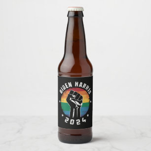 Étiquette Pour Bouteilles De Bière Biden Harris 2024 LGBT Arc-en-ciel Fierté Gay Élec