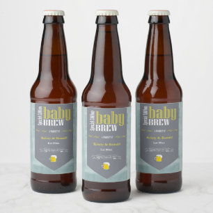 Étiquette Pour Bouteilles De Bière Bière brassée bébé personnalisée Étiquette Drôle D