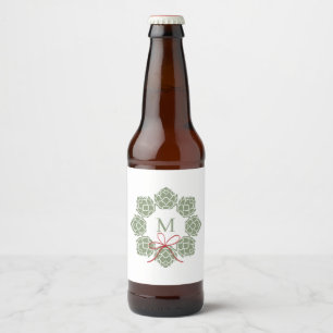 Étiquette Pour Bouteilles De Bière Bière de Noël Hoppy Étiquette de la bouteille de b