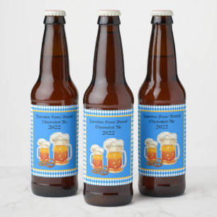Étiquette Pour Bouteilles De Bière Bière Steins Oktoberfest Home Brew