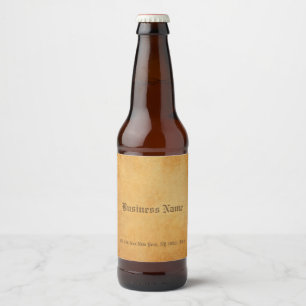 Étiquette Pour Bouteilles De Bière Boire avec un aspect papier vieux nostalgique élég