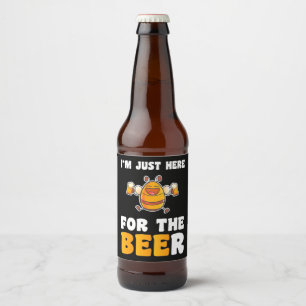 Étiquette Pour Bouteilles De Bière Cadeau apiculteur Je Suis Juste Ici Pour Les Abe