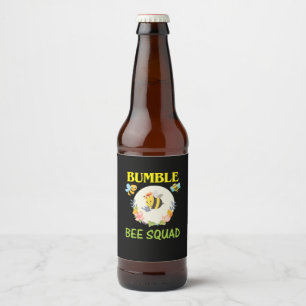 Étiquette Pour Bouteilles De Bière Cadeau d'apiculteur Équipe d'abeilles à bourdons