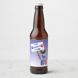 Étiquette Pour Bouteilles De Bière Carlins contre Trump