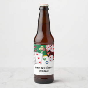 Étiquette Pour Bouteilles De Bière casino, poker, adulte, vin, étiquette de vin, auto