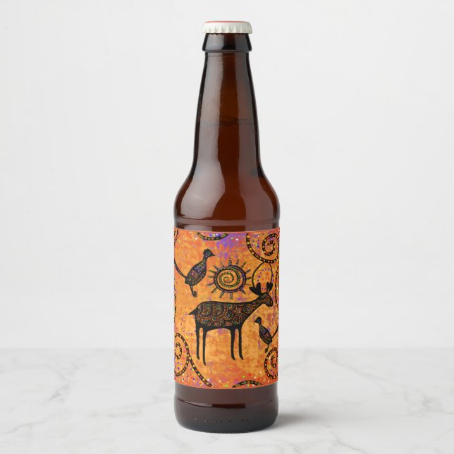 ÉTIQUETTE POUR BOUTEILLES DE BIÈRE CERF (Devant)