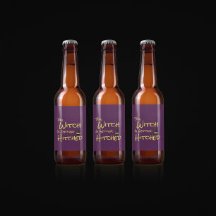 Étiquette Pour Bouteilles De Bière Cette Sorcière Est En Train D'Être Hachée